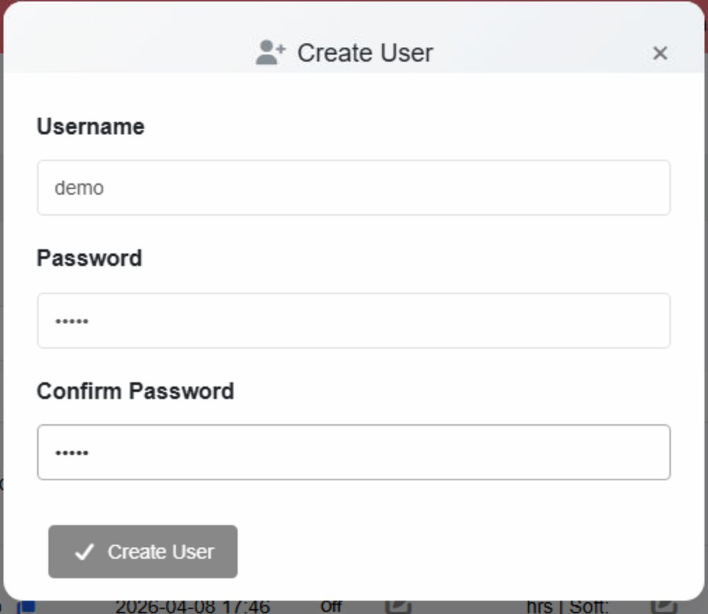 Create User Dialog