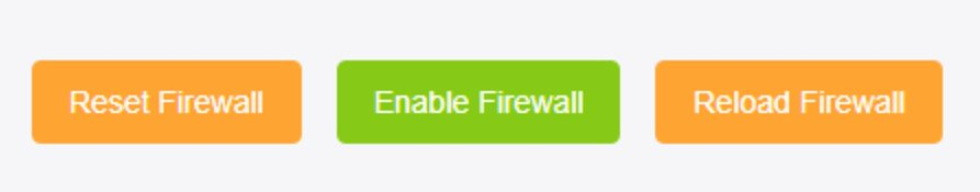 Firewall control buttons